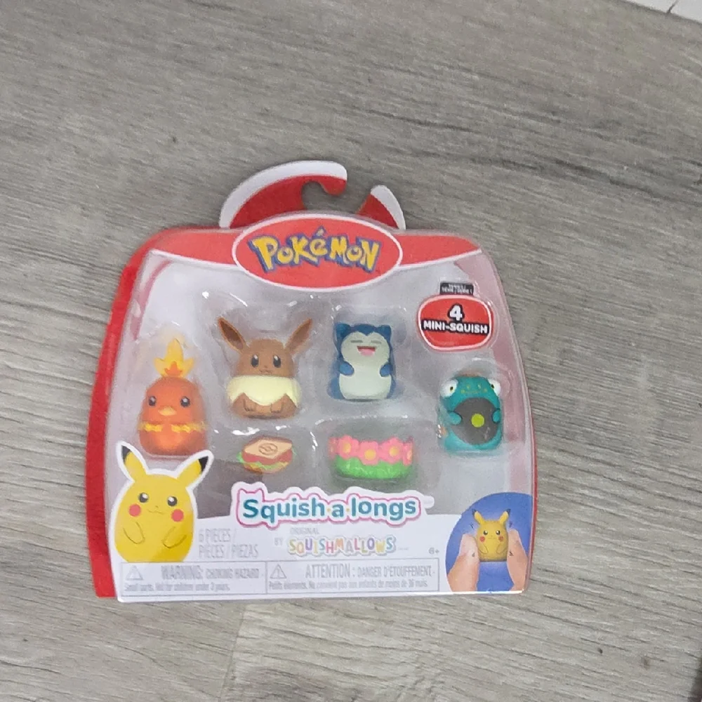 POKEMON Squish-a-longs Mini Squish Set